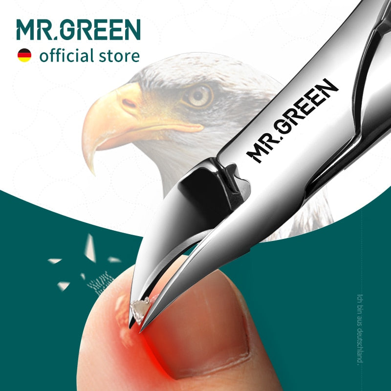 Coupe-ongles MR.GREEN En Acier Inoxydable - Très Tranchant, Anti-rouille, Fabriqué En Allemagne